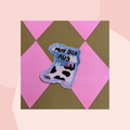 Sticker mit Glitzer: Muh Dich aus Slinga