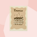 Studio Dolci Postkarte Tiramisu Dolce Vita Concept Store Feinkostladen Feinkost Geschenke Geschenkeladen Online Shop Foodies Gourmets