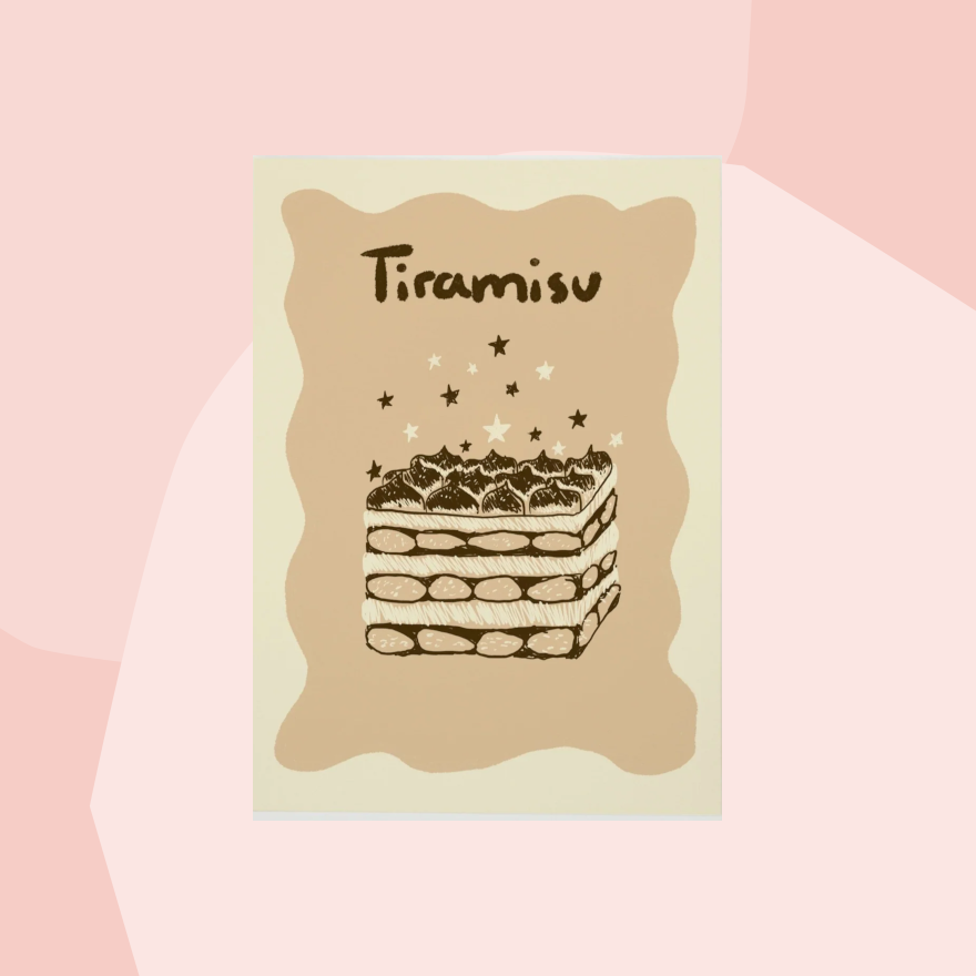 Studio Dolci Postkarte Tiramisu Dolce Vita Concept Store Feinkostladen Feinkost Geschenke Geschenkeladen Online Shop Foodies Gourmets