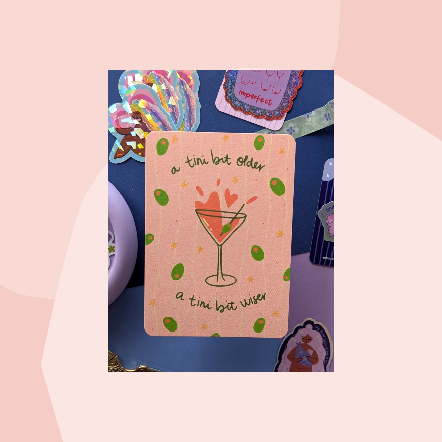 Postkarte: Tini bit older, tini bit wiser Studio Kumimi