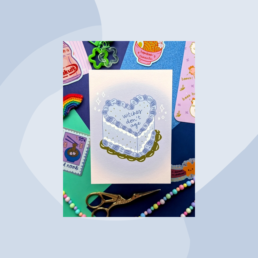 Postkarte: Witches don't age Studio Kumimi