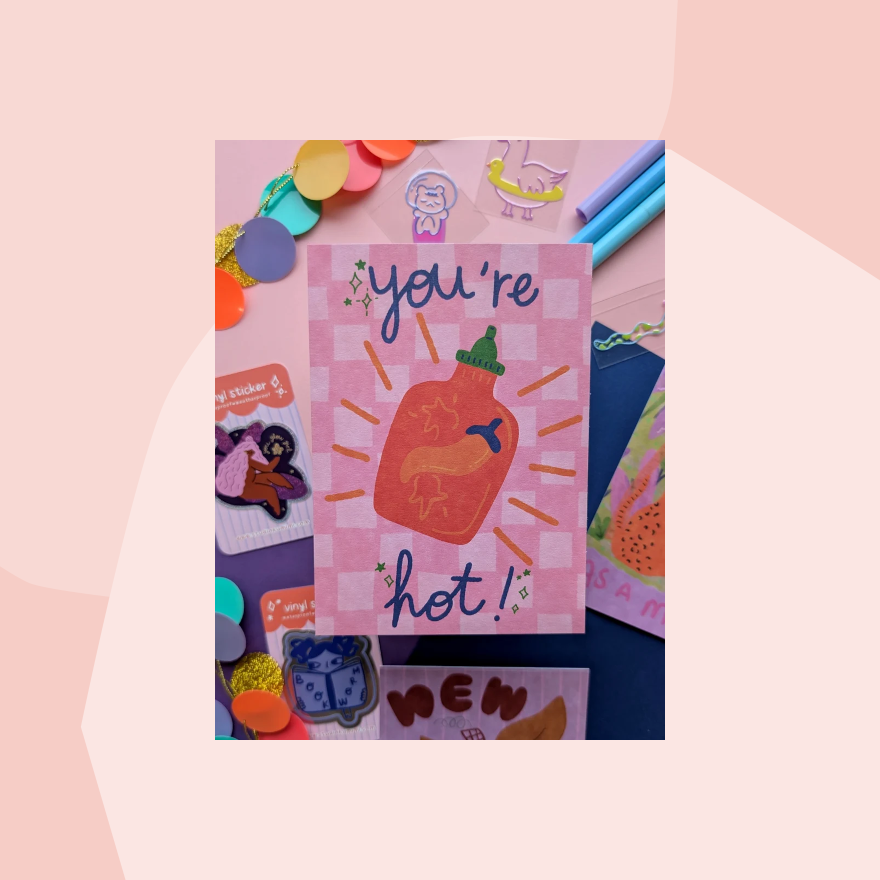 Postkarte: You are hot Studio Kumimi