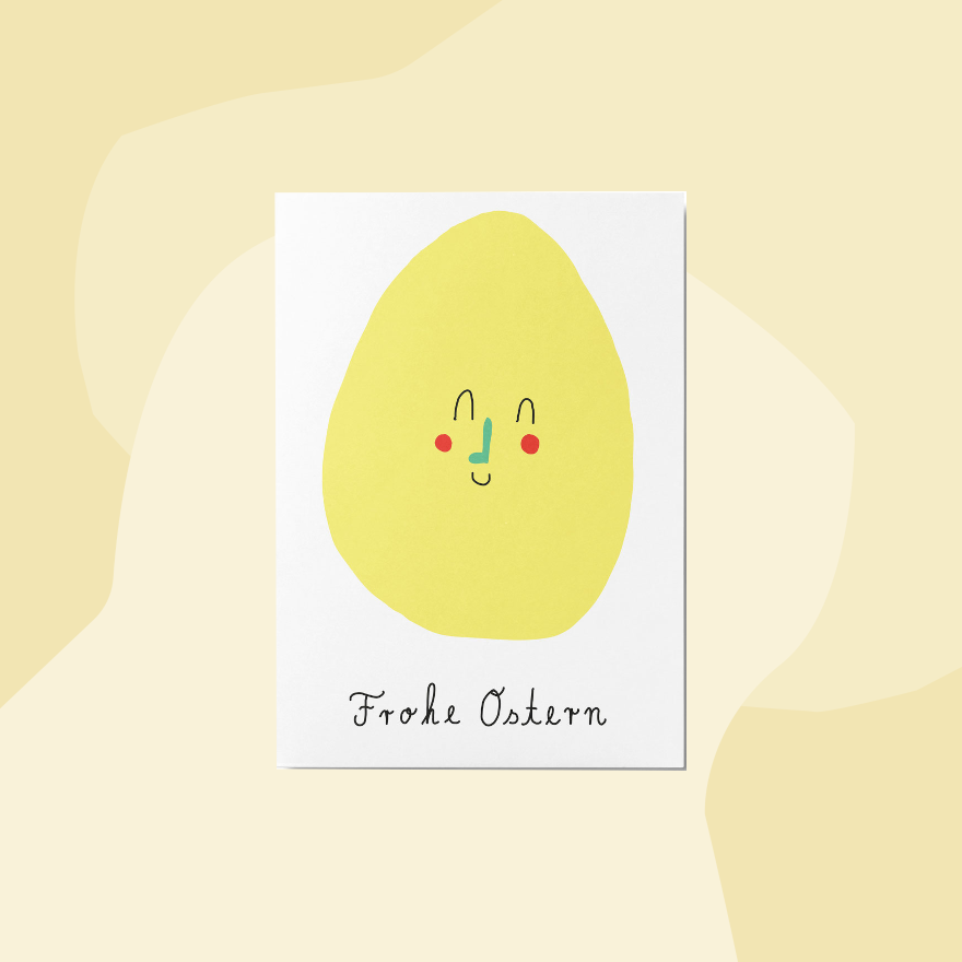 Unter Pinien Postkarte Frohe Ostern