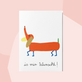 Unter Pinien Postkarte Dackel Is mir Wurscht Concept Store Feinkostladen Feinkost Geschenke Geschenkeladen Köln Online Shop Foodies Gourmets
