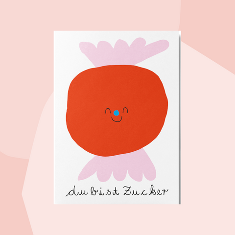 Unter Pinien Postkarte Du bist Zucker Concept Store Feinkostladen Feinkost Geschenke Geschenkeladen Köln Online Shop Foodies Gourmets
