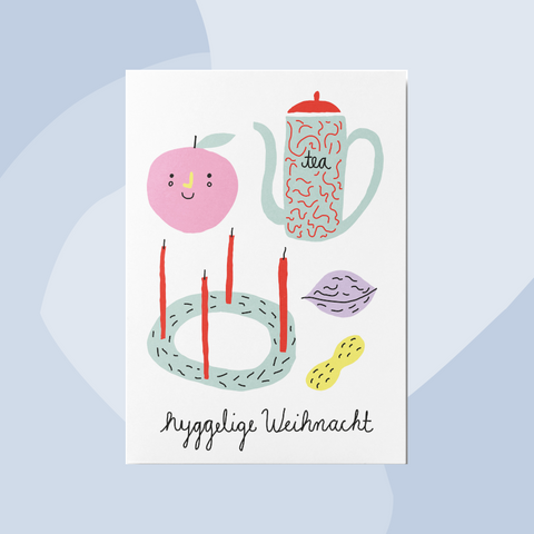 Unter Pinien Postkarte Hyggelige Weihnachten Concept Store Feinkostladen Feinkost Geschenke Geschenkeladen Köln Online Shop Foodies Gourmets