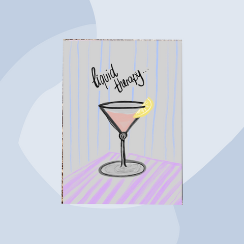 Ute Arnold Postkarte liquid therapie Concept Store Feinkostladen Feinkost Geschenke Geschenkeladen Köln Online Shop Foodies Gourmets