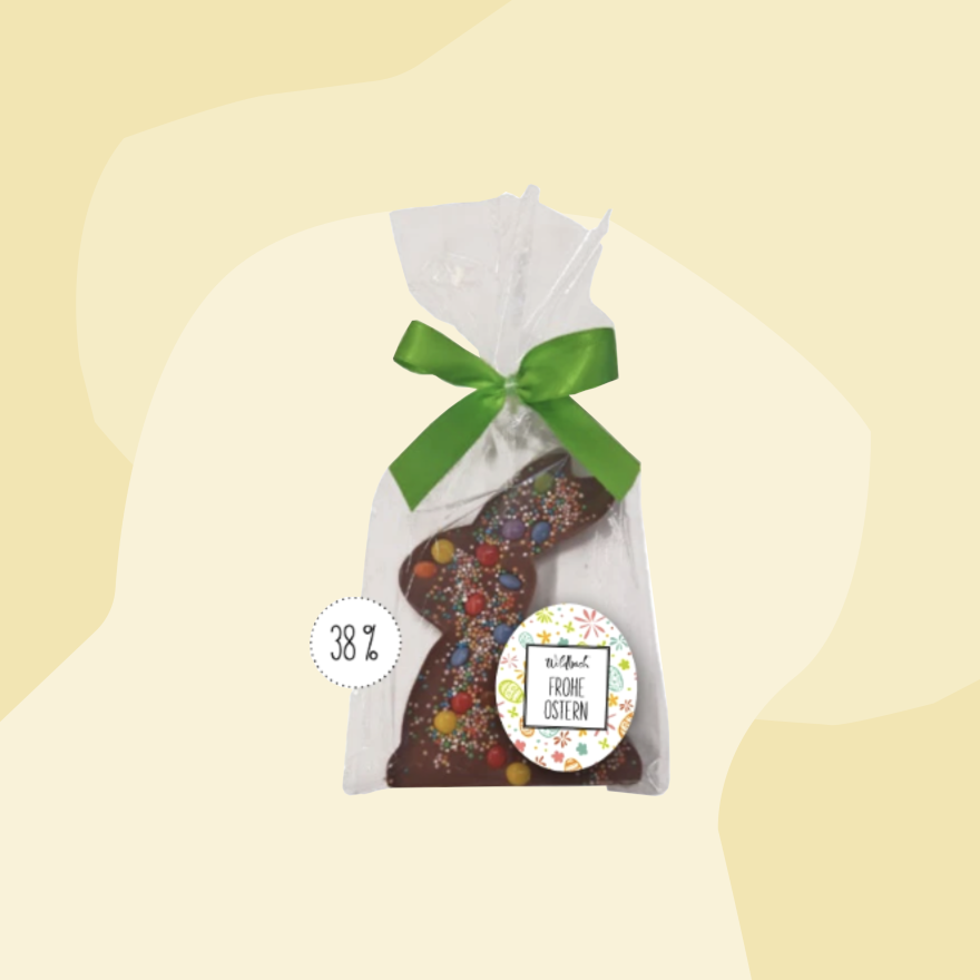 Wildbach Schokolade Osterhase Hase Vollmilchschokolade Ostern Feinkost Delikatessen Manufakturen Geschenke Köln Online Shop Smarties Schokolinsen Streusel