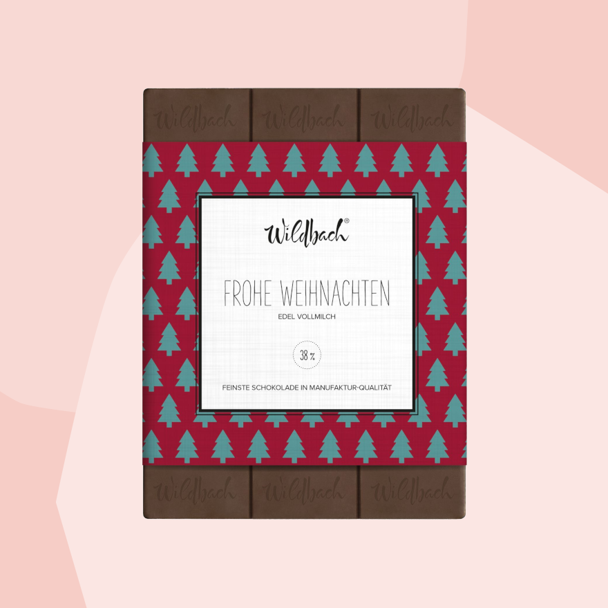 Vollmilchschokolade: Frohe Weihnachten