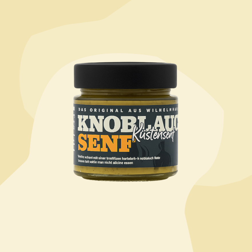Knoblauchsenf Wilhelmshavener Senfmanufaktur Senfonie Küstensenf Feinkost Delikatessen Manufakturen Geschenke Köln Online