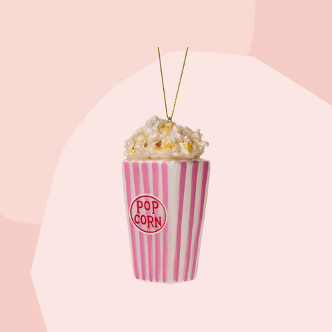 by Vivi Glasanhänger Christbaumschmuck Popcorn rosa Geschenke Koeln Geschenkeladen Online Shop Gourmets Foodies Feinkostladen
