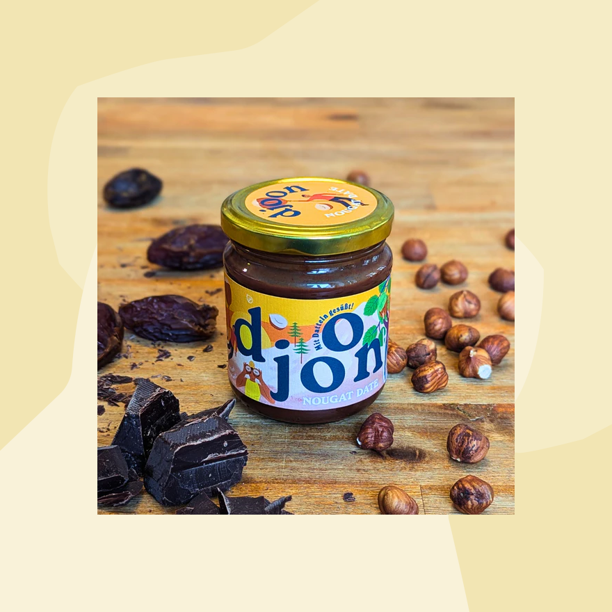 djoon Schokolade Dattel Nougat Aufstrich Haselnuss Feinkost Feinkostladen Delikatessen Spezialitäten Köln Geschenke Foodies Datteln vegan