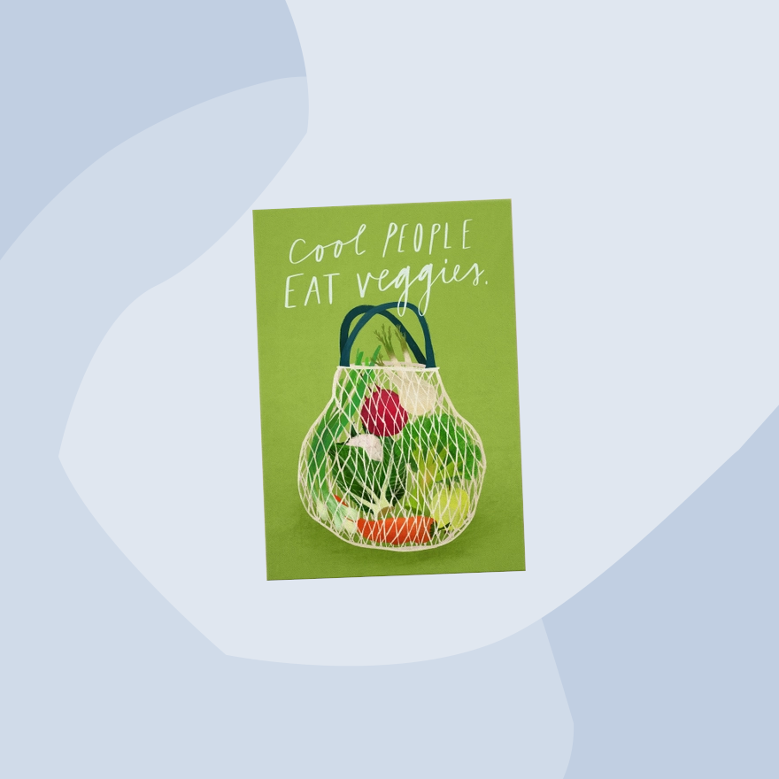 Franzizo Postkarte Cool People eat Veggies Concept Store Feinkostladen Feinkost Geschenke Geschenkeladen Köln Online Shop Foodies Gourmets