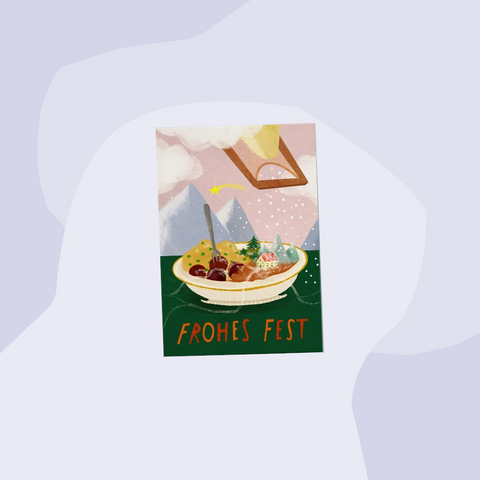 Franzizo Postkarte Frohes Fest Weihnachten Concept Store Feinkostladen Feinkost Geschenke Geschenkeladen Köln Online Shop Foodies Gourmets