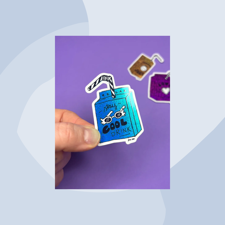 Glitzersticker: Drinks von Frau Ines