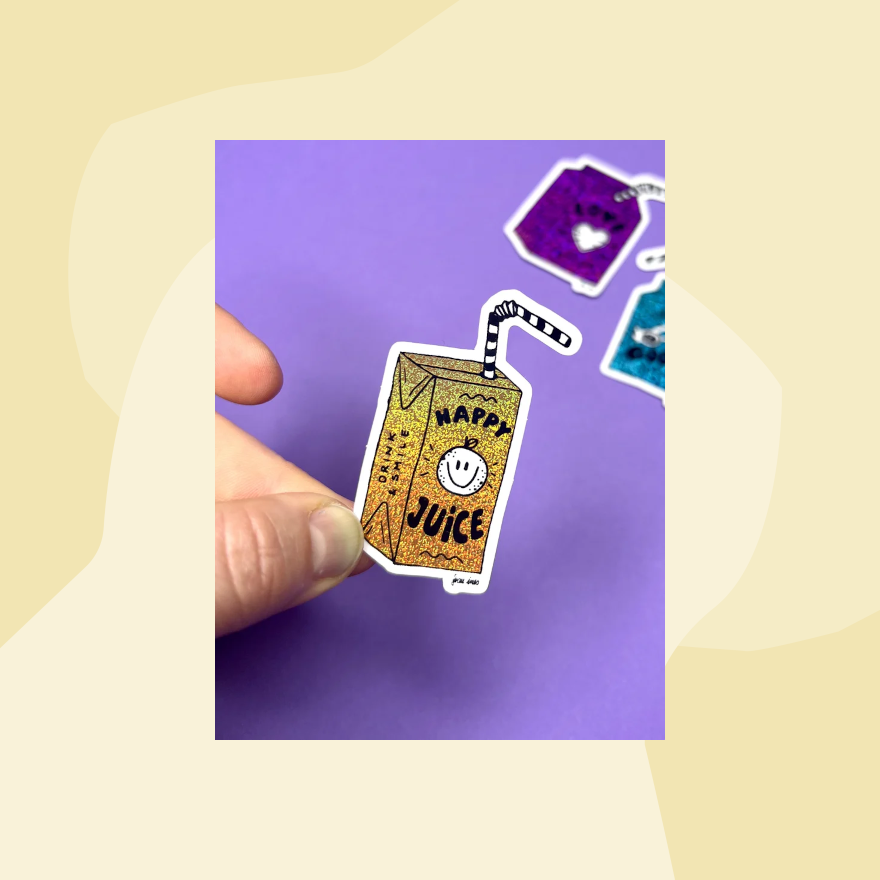 Glitzersticker: Drinks von Frau Ines