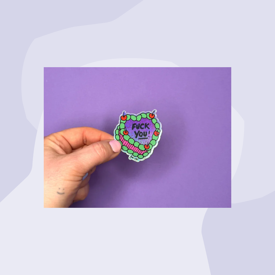 Frau Ines Glitzersticker Kuchen Torte 
 Foodies Gourmet Geschenk Feinkost Feinkostladen Geschenkeladen Köln Online Shop