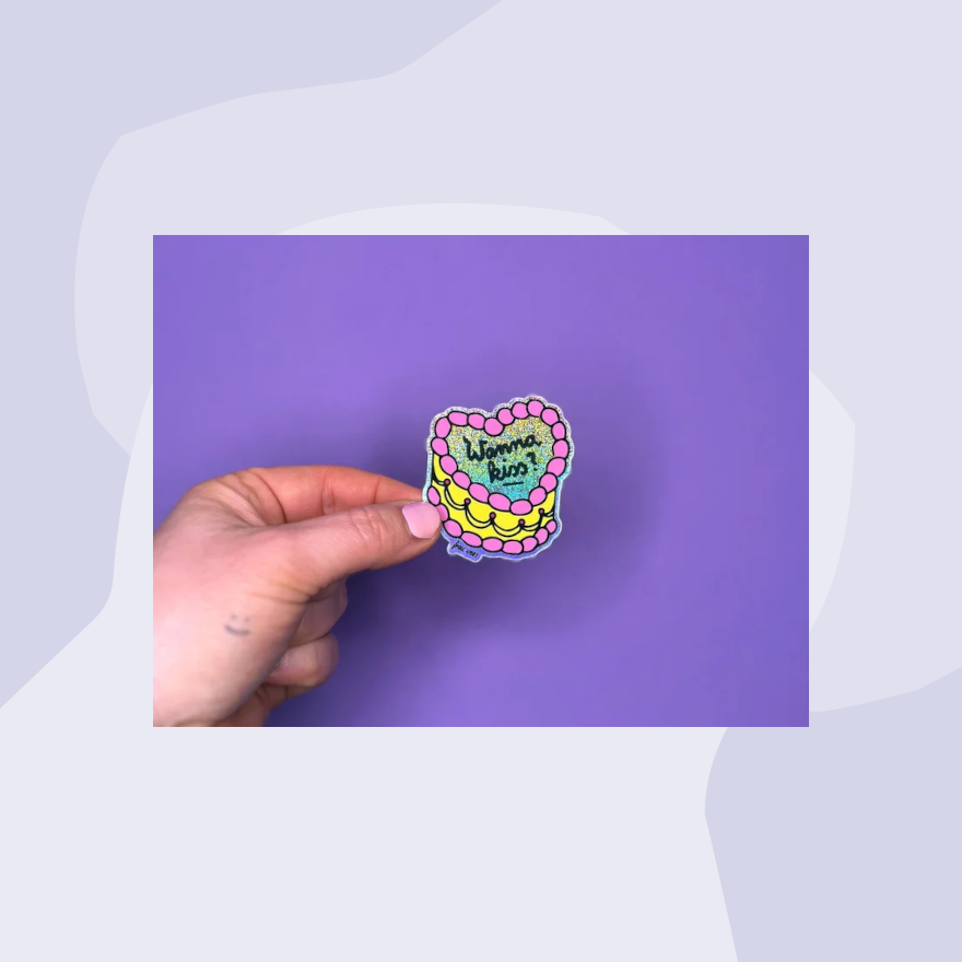 Frau Ines Glitzersticker Kuchen Torte 
 Foodies Gourmet Geschenk Feinkost Feinkostladen Geschenkeladen Köln Online Shop