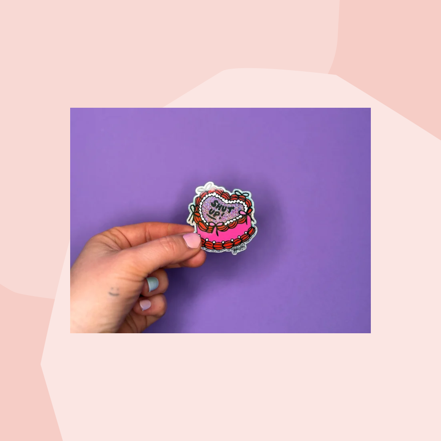 Frau Ines Glitzersticker Kuchen Torte 
 Foodies Gourmet Geschenk Feinkost Feinkostladen Geschenkeladen Köln Online Shop