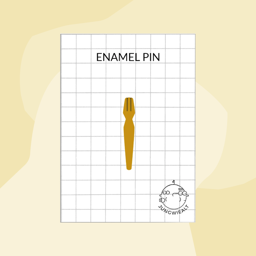 jungwiealt Emaille Pin Pommesgabel Concept Store Feinkostladen Feinkost Geschenke Geschenkeladen Köln Online Shop Foodies Gourmets