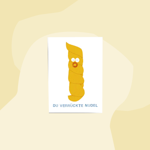 jungwiealt Postkarte Du verrückte Nudel Geschenke Feinkost Delikatessen Manufakturen Köln Onlineshop