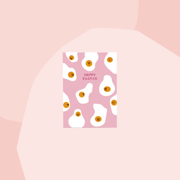 jungwiealt Postkarte Ostern Happy Easter Spiegeleier