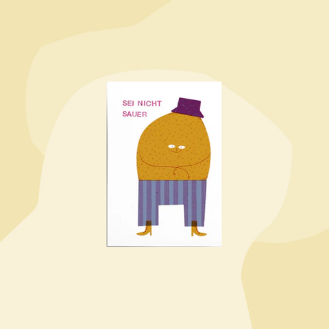 jungwiealt Postkarte Sei nicht sauer Zitrone Concept Store Feinkostladen Feinkost Geschenke Geschenkeladen Köln Online Shop Foodies Gourmets