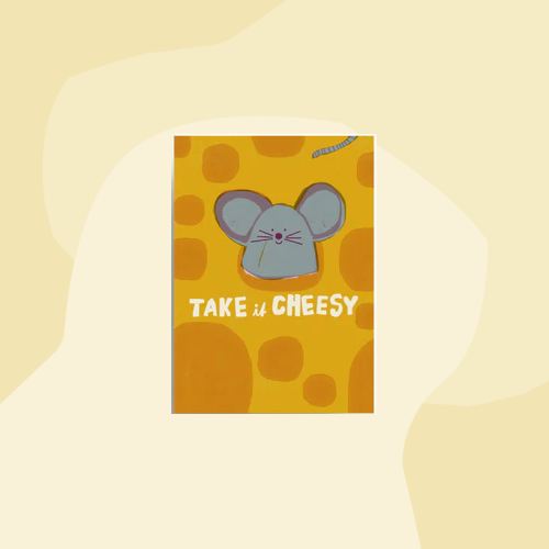 jungwiealt Postkarte Take it cheesy Maus Käse Concept Store Feinkostladen Feinkost Geschenke Geschenkeladen Köln Online Shop Foodies Gourmets