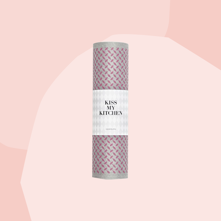 kiss my kitchen Schwammtuchrolle pink Geschenke Geschenkeladen Köln Feinkostladen Online Shop Gourmets