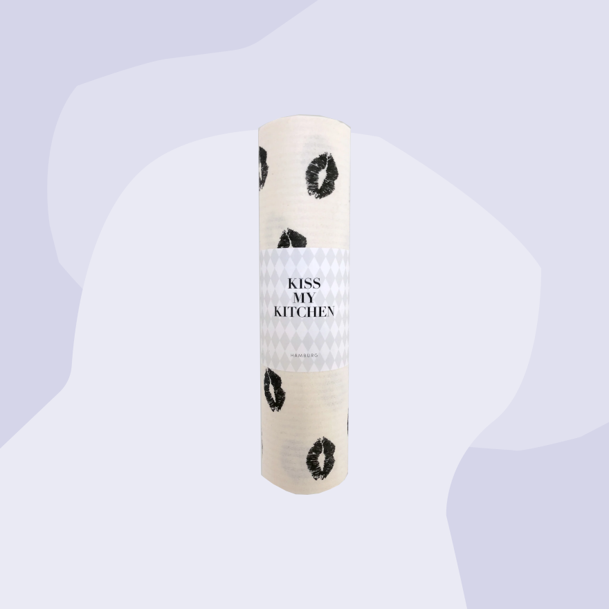 kiss my kitchen Schwammtuchrolle weiß Geschenke Geschenkeladen Köln Feinkostladen Online Shop Gourmets