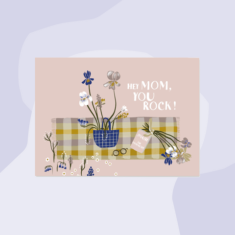 nuukk Postkarte Mom you rock Concept Store Feinkostladen Feinkost Geschenke Geschenkeladen Köln Online Shop Foodies Gourmets