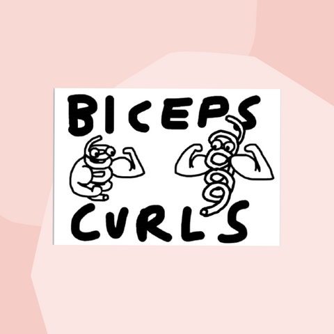 Squizzy P Postkarte Biceps Curls Concept Store Feinkostladen Feinkost Geschenke Geschenkeladen Köln Online Shop Foodies Gourmets