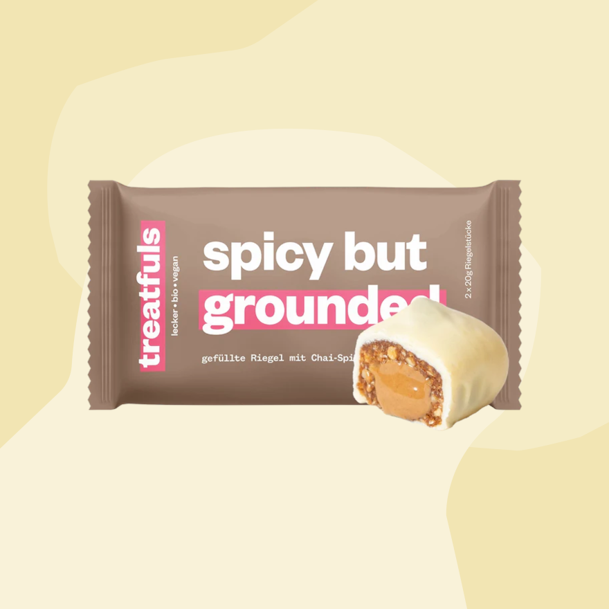 treatfuls Riegel Spicy but grounded Feinkost Online Shop Geschenke Köln Feinkostladen Geschenkeladen Delikatessen Spezialitäten Gourmet Foodies Genuss