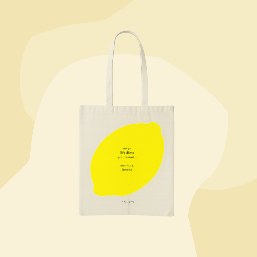 typealive Jutebeutel Lemons When life gives you Zitronen Geschenke Feinkost Feinkostladen Concept Store Köln Online Shop Delikatessen Foodies Gourmets