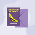 typealive Postkarte Banane  Geburtstag Birthday Geschenke Köln Online Shop Geschenkeladen Feinkostladen Feinkost Gourmets Foodies