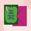 typealive Postkarte Apfel Wurm Umzug Geschenke Köln Online Shop Geschenkeladen Feinkostladen Feinkost Gourmets Foodies