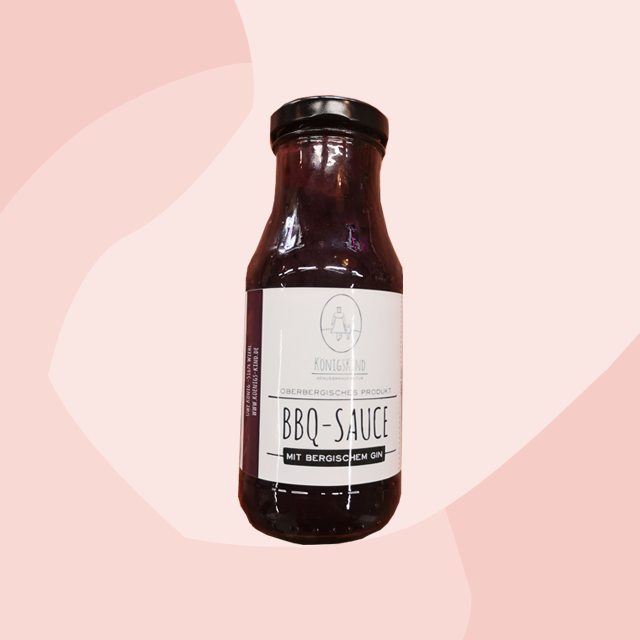 Königskind BBQ-Sauce mit Gin Feinkost Geschenke Köln Online Shop Delikatessen Manufakturen
