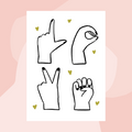 Postkarte L.O.V.E Lotta wünscht sich was Grafik Geschenke Köln Onlineshop