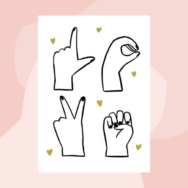 Postkarte L.O.V.E Lotta wünscht sich was Grafik Geschenke Köln Onlineshop