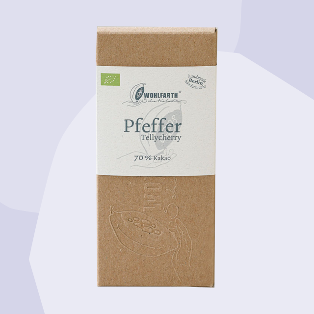 Dunkle Schokolade mit Pfeffer Wohlfarth Schokolade Feinkost Delikatessen Manufakturen Geschenke Köln Online