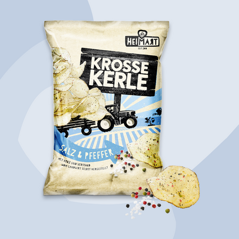 Kartoffelchips Salz & Pfeffer Krosse Kerle HeimART Feinkost Delikatessen Manufakturen Geschenke Köln Online