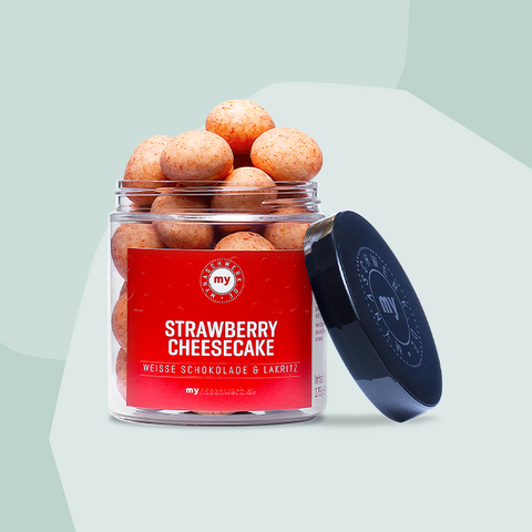 Sommer-Lakritz Strawberry Cheesecake mynaschwerk Feinkost Delikatessen Manufakturen Geschenke Köln Onlineshop